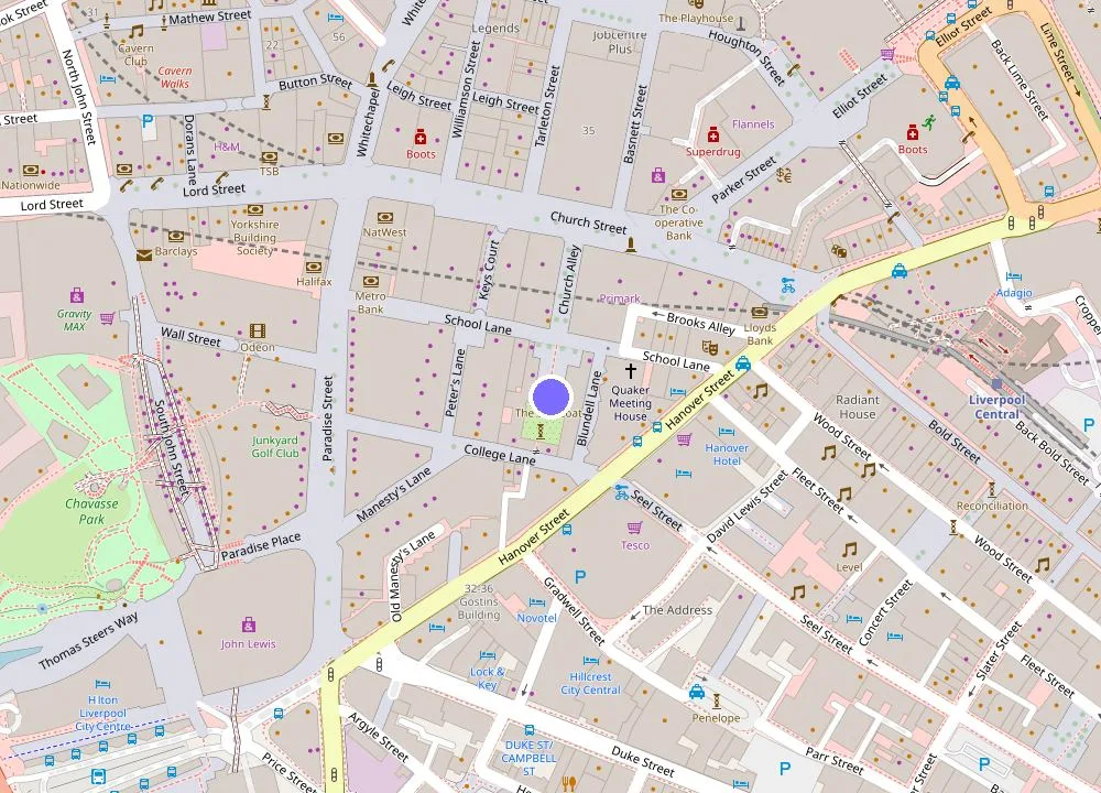 Map: School Lane Hotel in Liverpool ONE